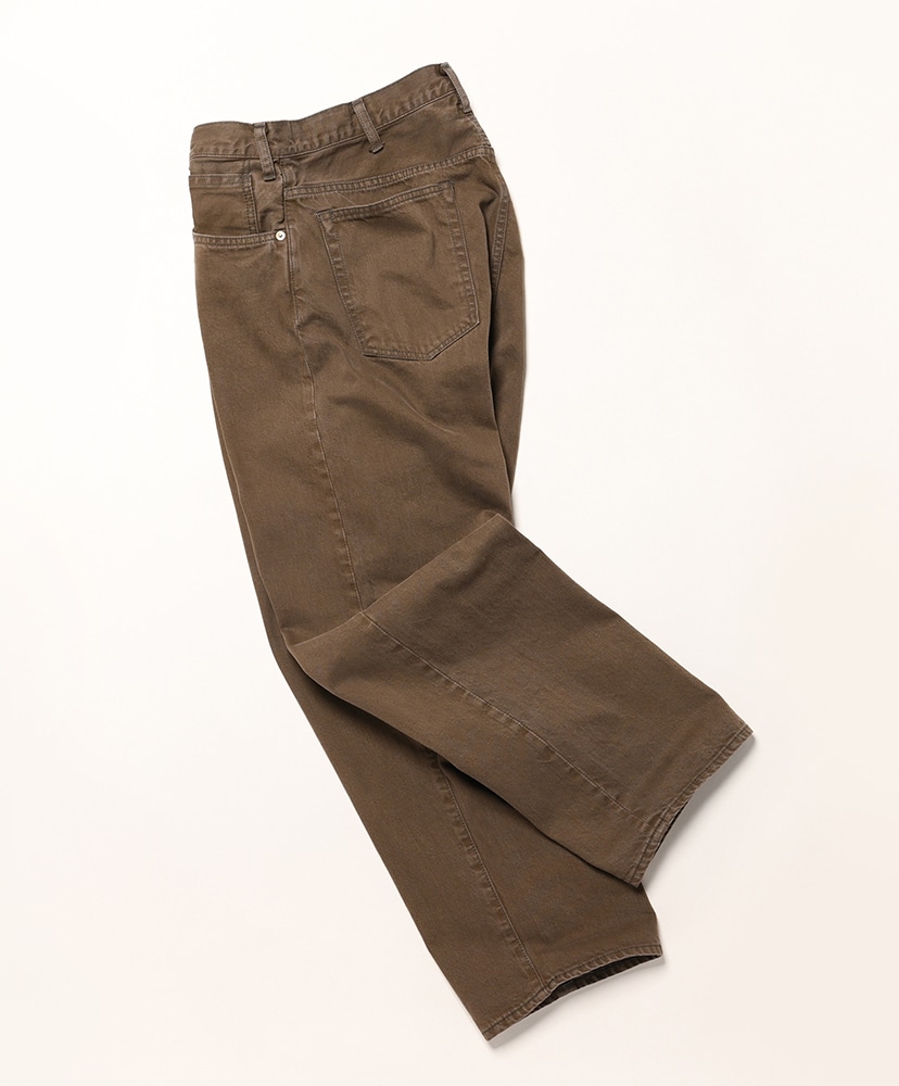 Unlikely Time Travel Jean Wide Color Denim Brown Wash/ブラウンウォッシュ L(MEN)