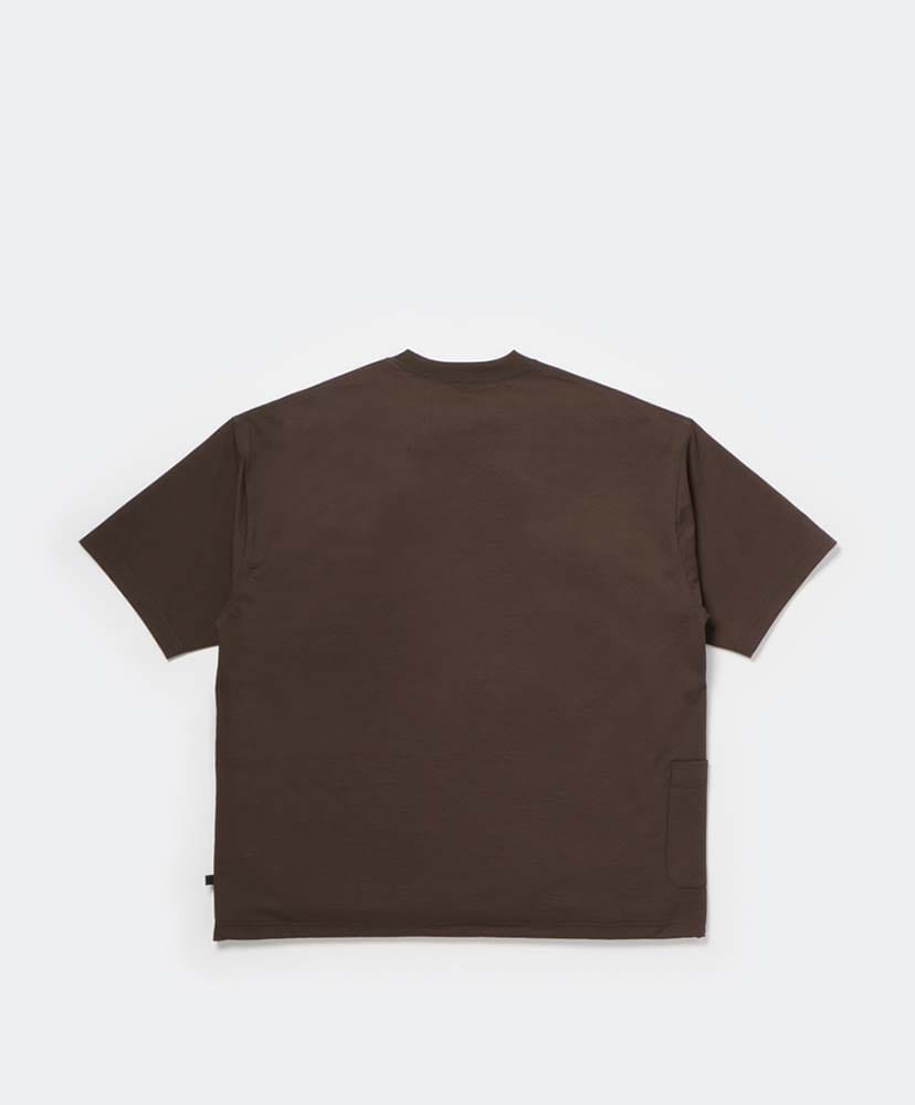 Tech Side Pocket S/S Tee D.Brown/ダークブラウン L(MEN)
