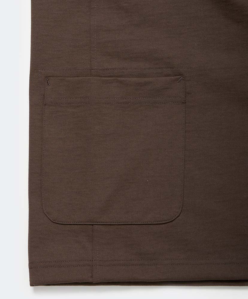 Tech Side Pocket S/S Tee D.Brown/ダークブラウン L(MEN)