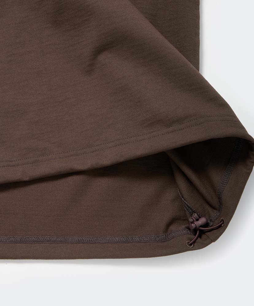 Tech Side Pocket S/S Tee D.Brown/ダークブラウン L(MEN)