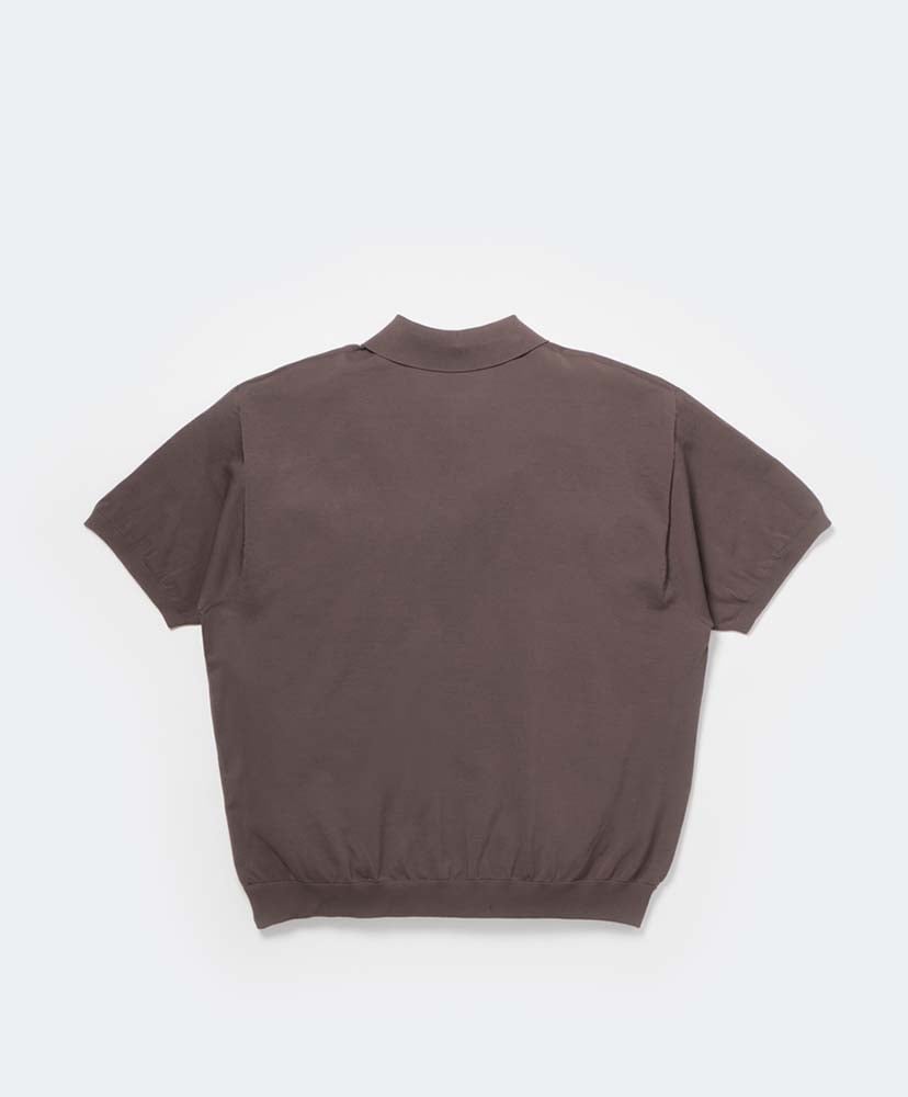 Tech Knit Polo S/S Brown Gray/ブラウングレー L(MEN)