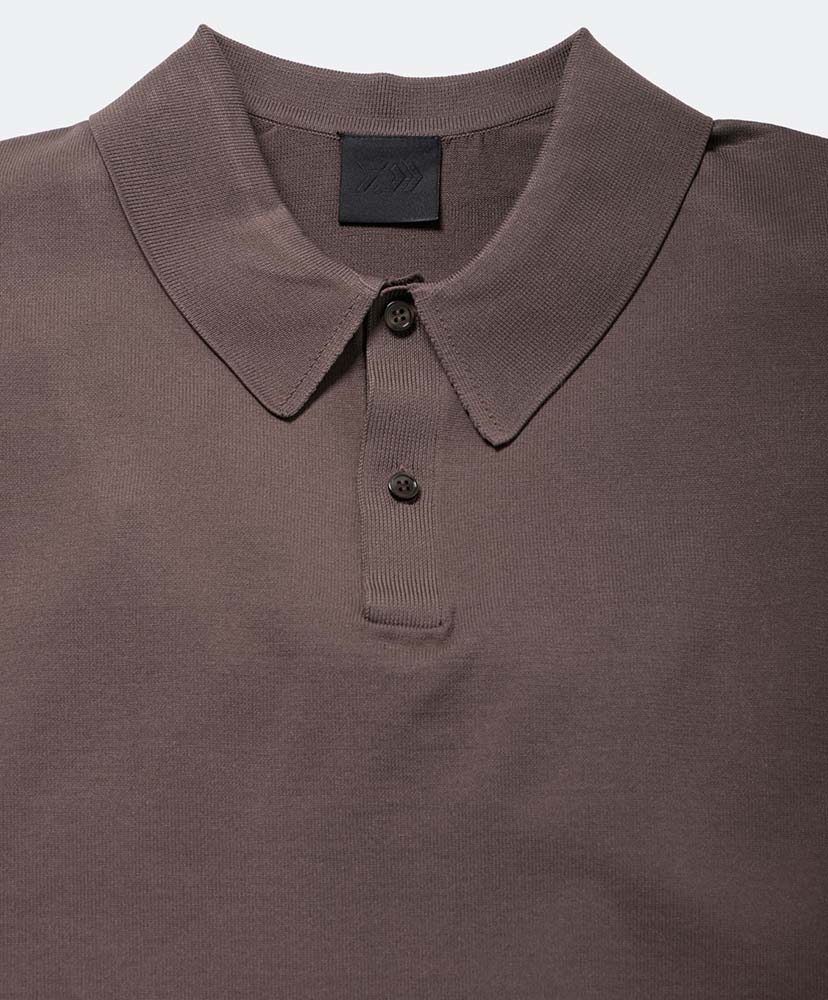 Tech Knit Polo S/S Brown Gray/ブラウングレー L(MEN)