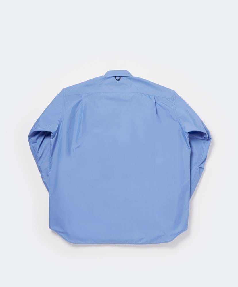 Tech Regular Collar Shirt L/S Solid Sax/サックス L(MEN)