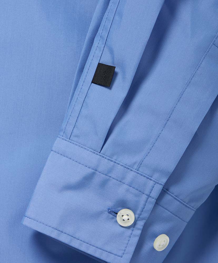 Tech Regular Collar Shirt L/S Solid Sax/サックス L(MEN)