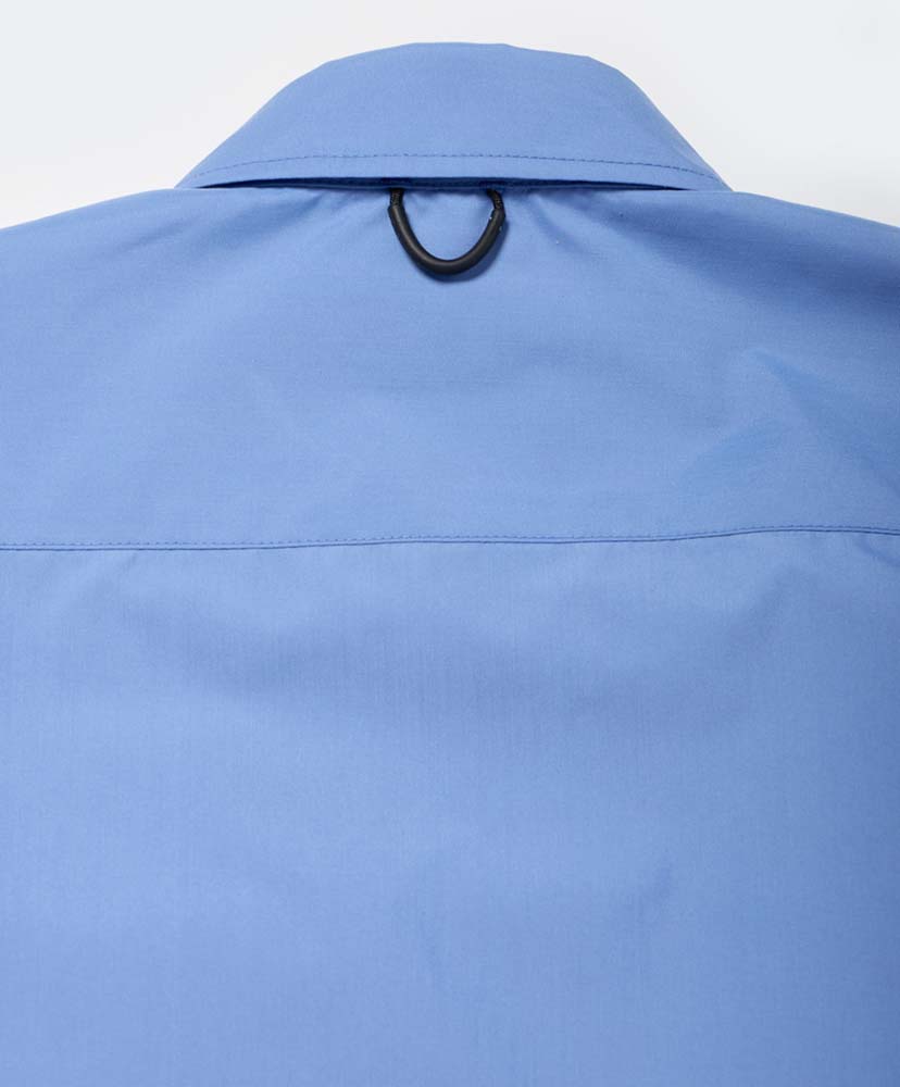 Tech Regular Collar Shirt L/S Solid Sax/サックス L(MEN)
