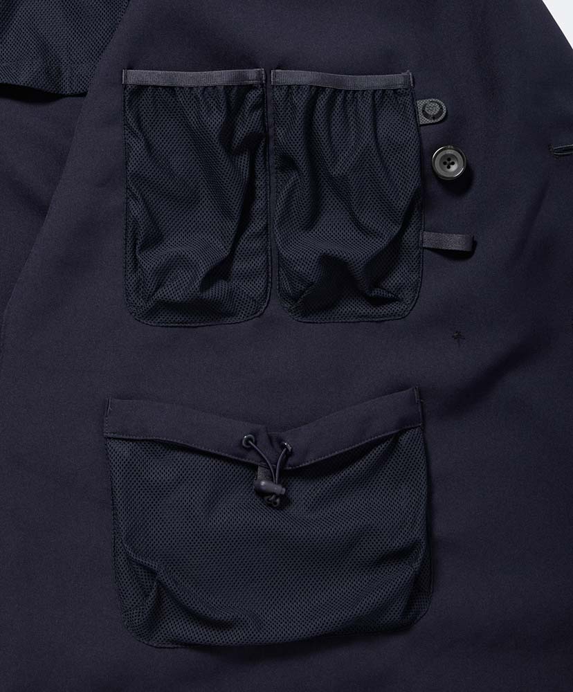 Tech Double-Breasted Jacket Navy/ネイビー L(MEN)