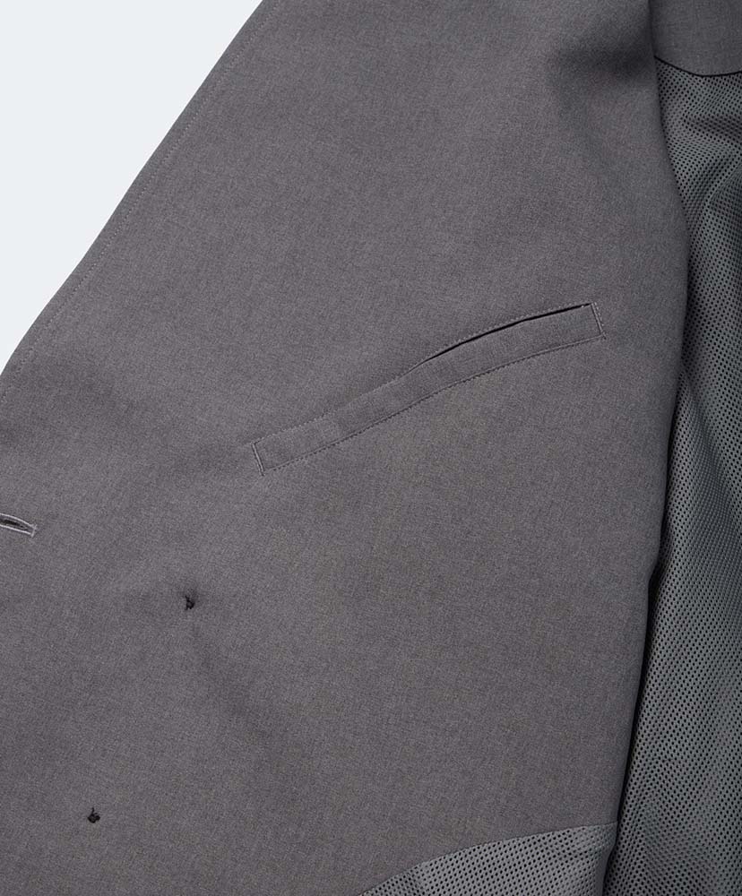 W's Tech Double-Breasted Jacket Charcoal/チャコール F(WOMEN)