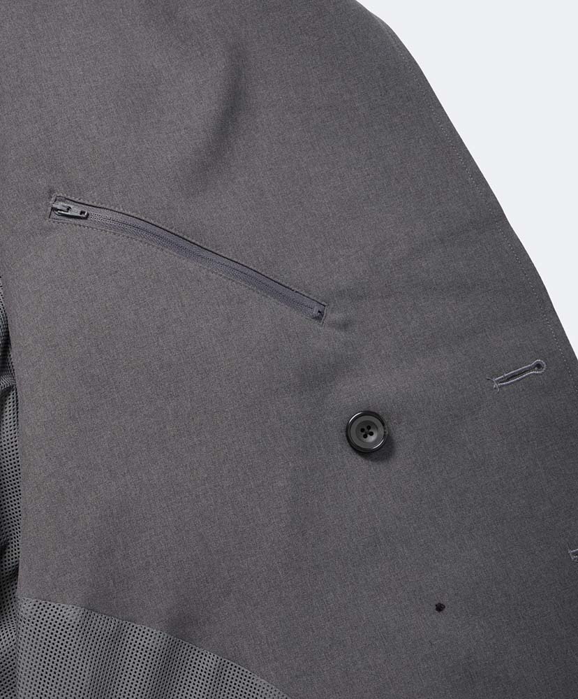 W's Tech Double-Breasted Jacket Charcoal/チャコール F(WOMEN)