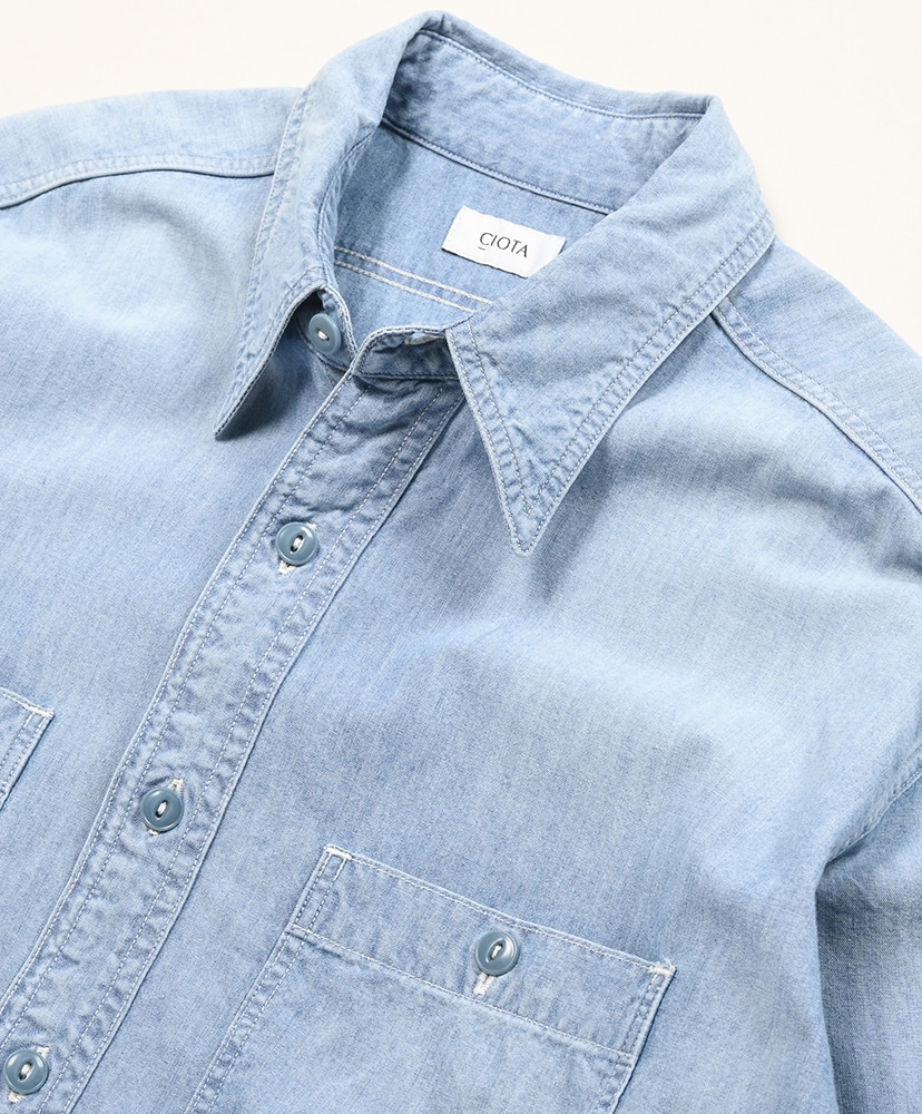 USN Chambray Shirt Light Blue/ライトブルー 4(MEN)