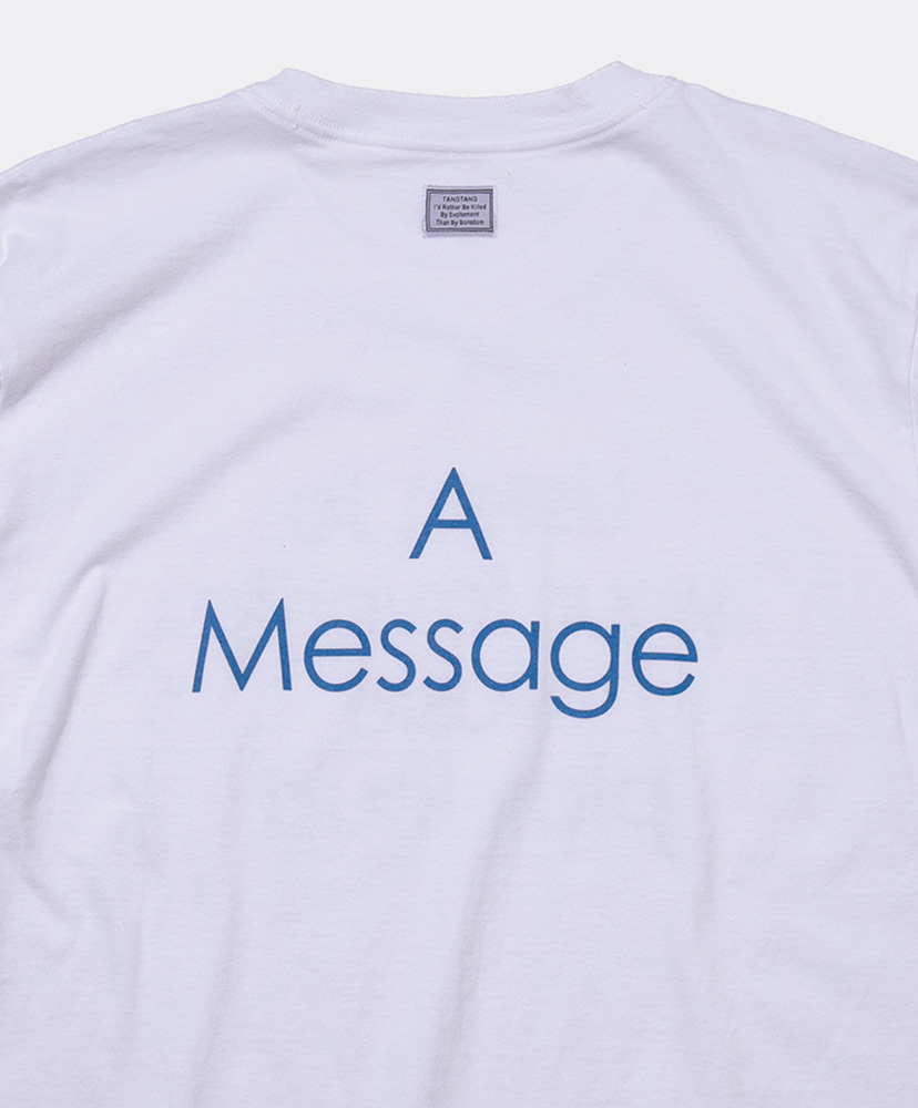 A MESSAGE - MUSIC White/ホワイト L(MEN)