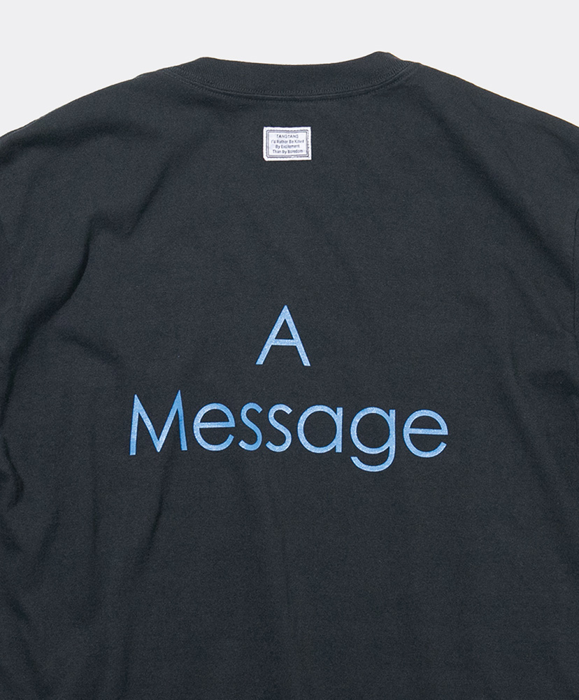 A MESSAGE - MUSIC Black/ブラック L(MEN)
