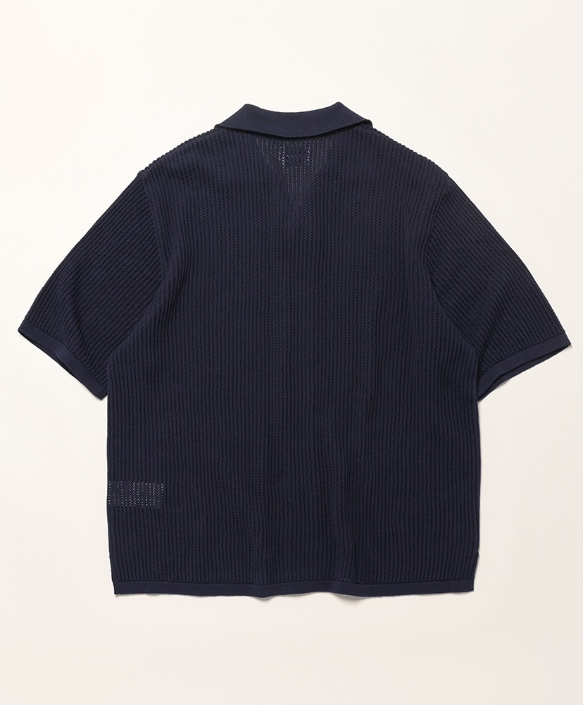 Cotton Sukashi Knit Shirt Navy/ネイビー 1