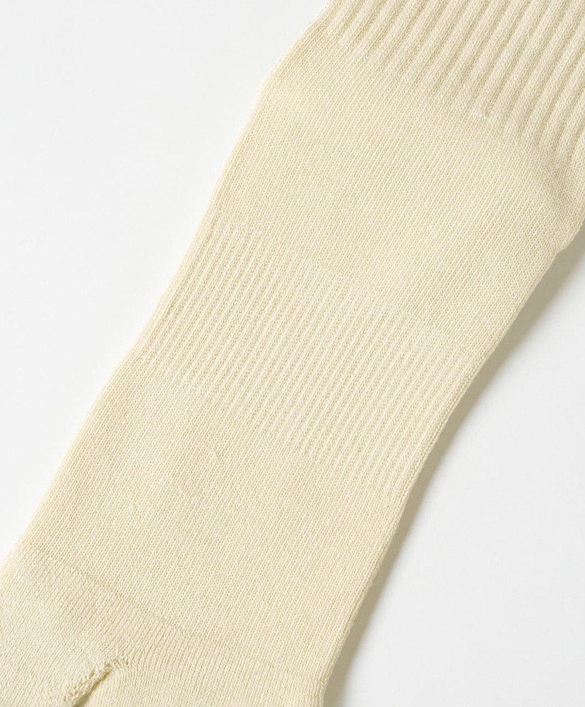 NODAL Logo Socks Cream×Mustard/クリーム×マスタード 23cm-27cm