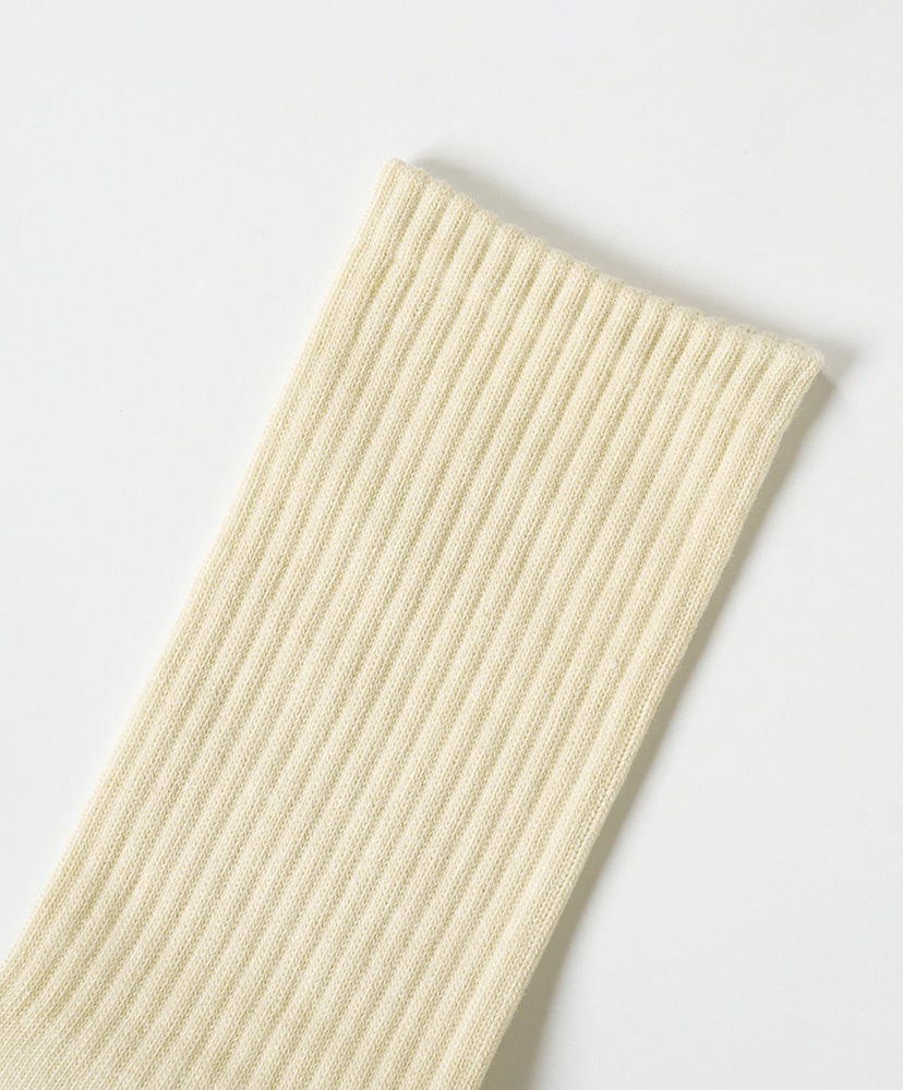 NODAL Logo Socks Cream×Mustard/クリーム×マスタード 23cm-27cm