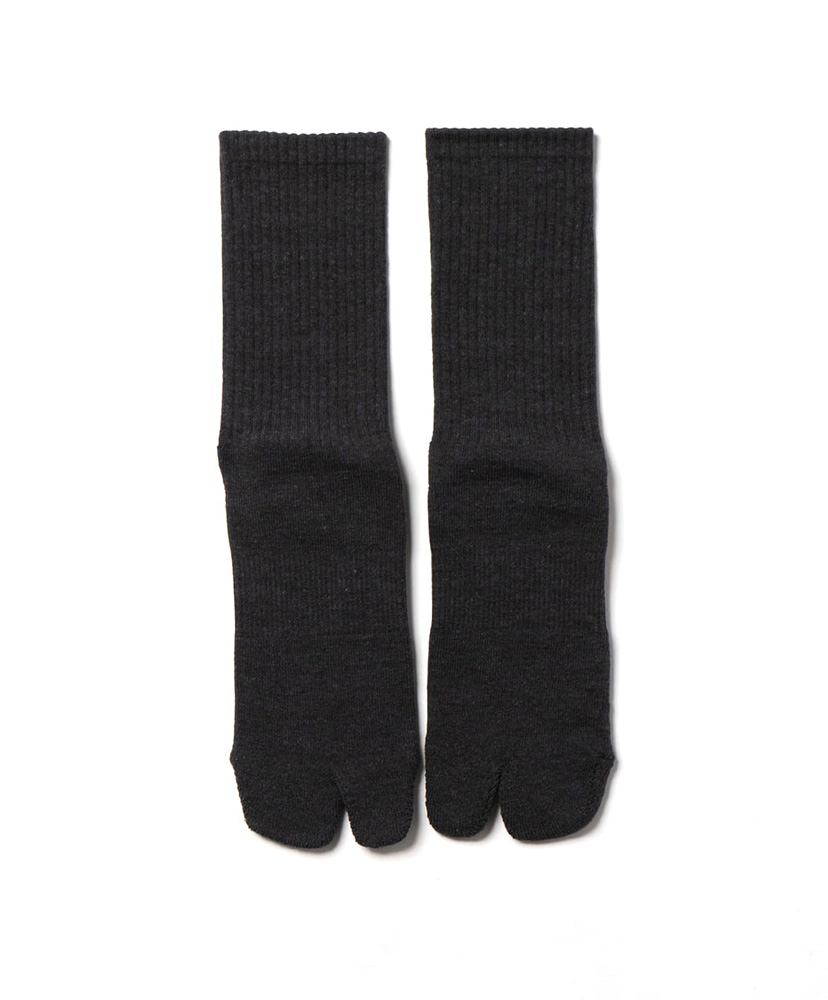 NODAL Logo Socks Charcoal×Orange/チャコール×オレンジ 23cm-27cm