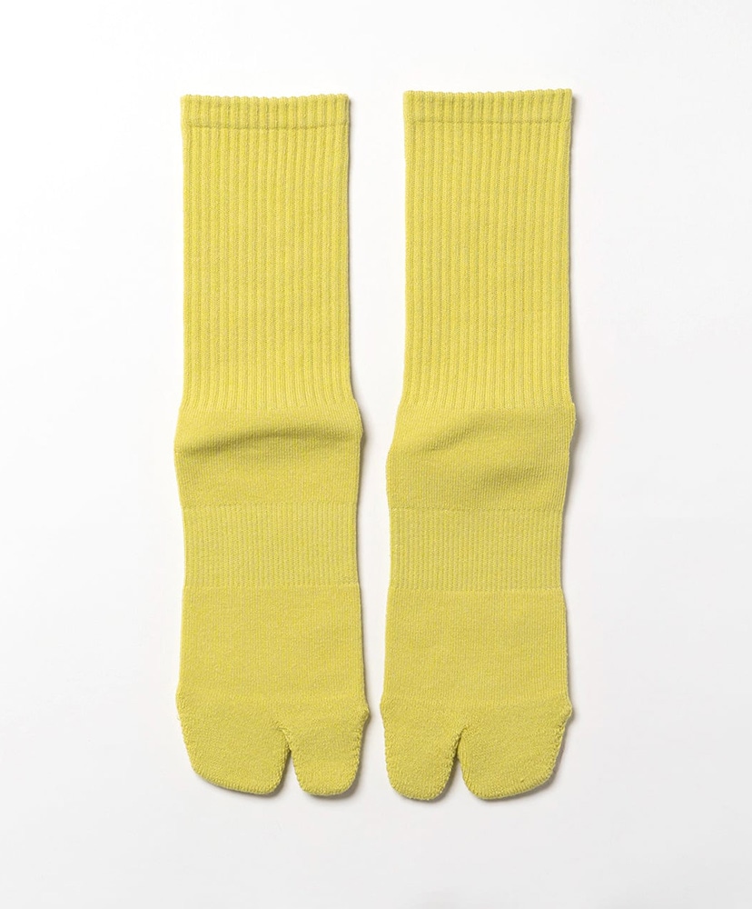NODAL Logo Socks Yellow Green×Light Blue/イエローグリーン×ライトブルー 23cm-27cm