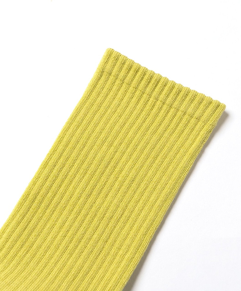 NODAL Logo Socks Yellow Green×Light Blue/イエローグリーン×ライトブルー 23cm-27cm