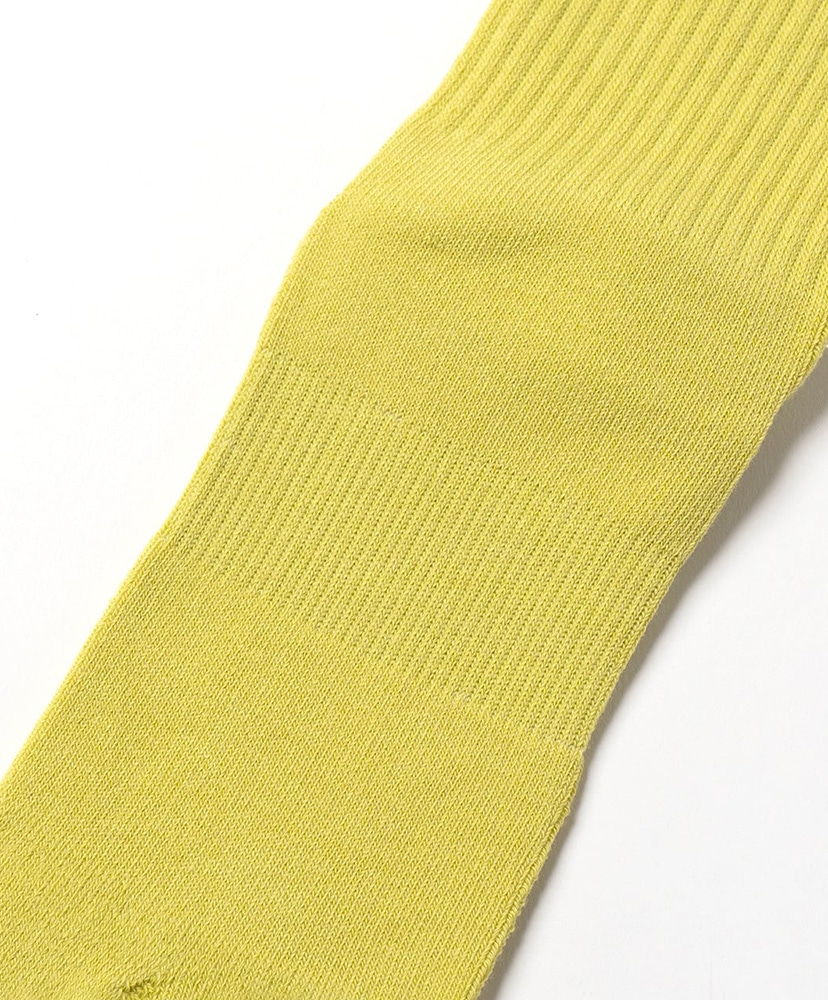 NODAL Logo Socks Yellow Green×Light Blue/イエローグリーン×ライトブルー 23cm-27cm