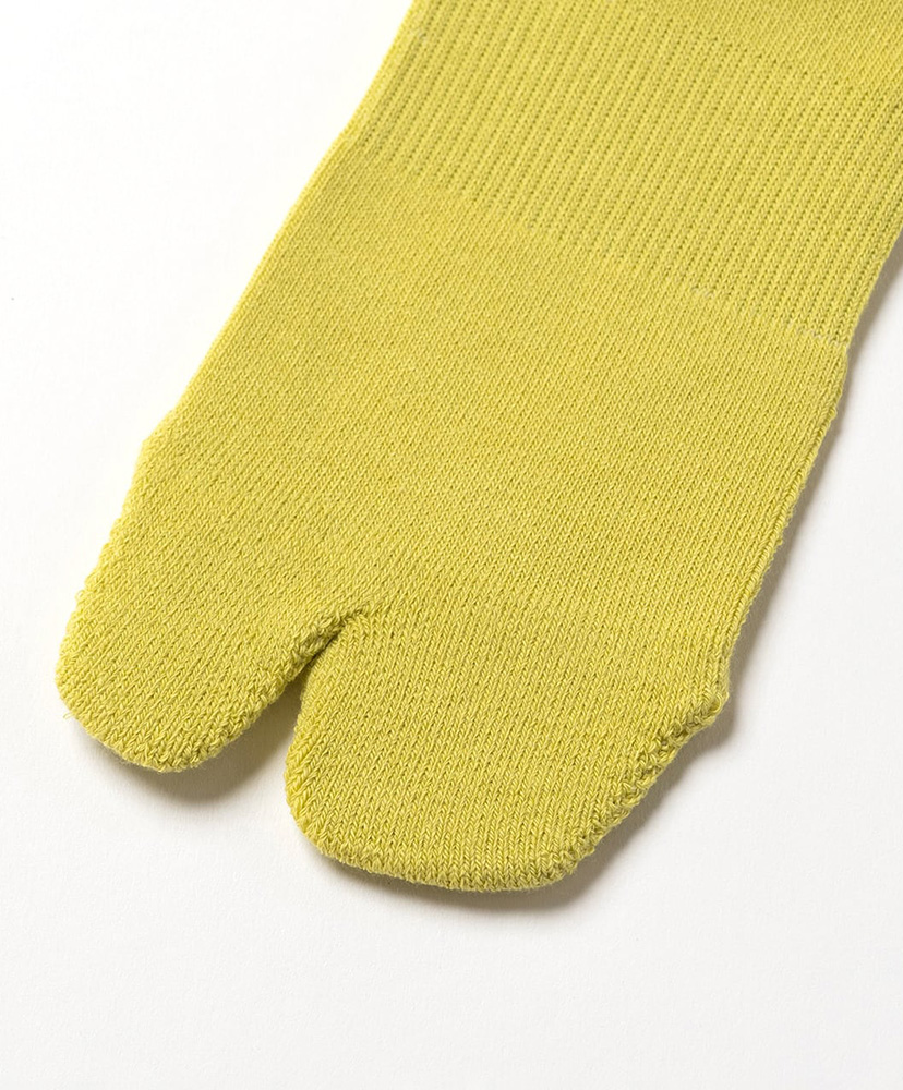 NODAL Logo Socks Yellow Green×Light Blue/イエローグリーン×ライトブルー 23cm-27cm