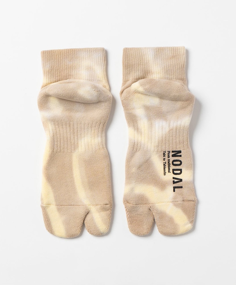 Tie Dye Ankle Socks Camel×Cream/キャメル×クリーム 23cm-27cm