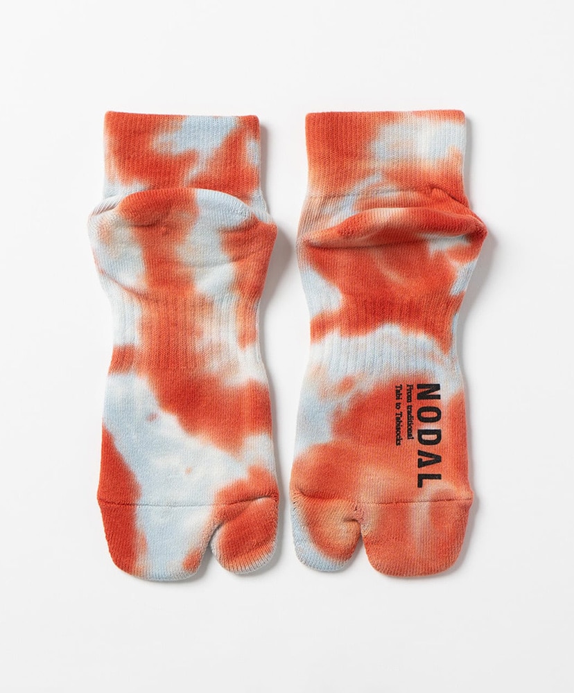Tie Dye Ankle Socks Light Blue×Red/ライトブルー×レッド 23cm-27cm