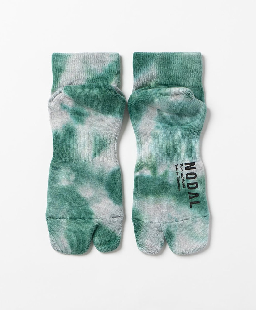 Tie Dye Ankle Socks Light Gray×Green/ライトグレー×グリーン 23cm-27cm