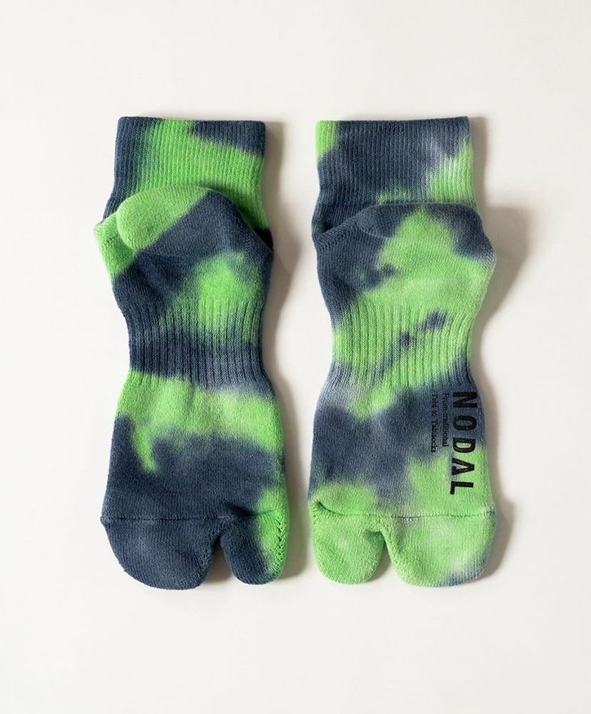 Tie Dye Ankle Socks Navy×Green/ネイビー×グリーン 23cm-27cm
