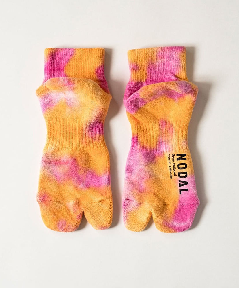 Tie Dye Ankle Socks Orange×Pink/オレンジ×ピンク 23cm-27cm