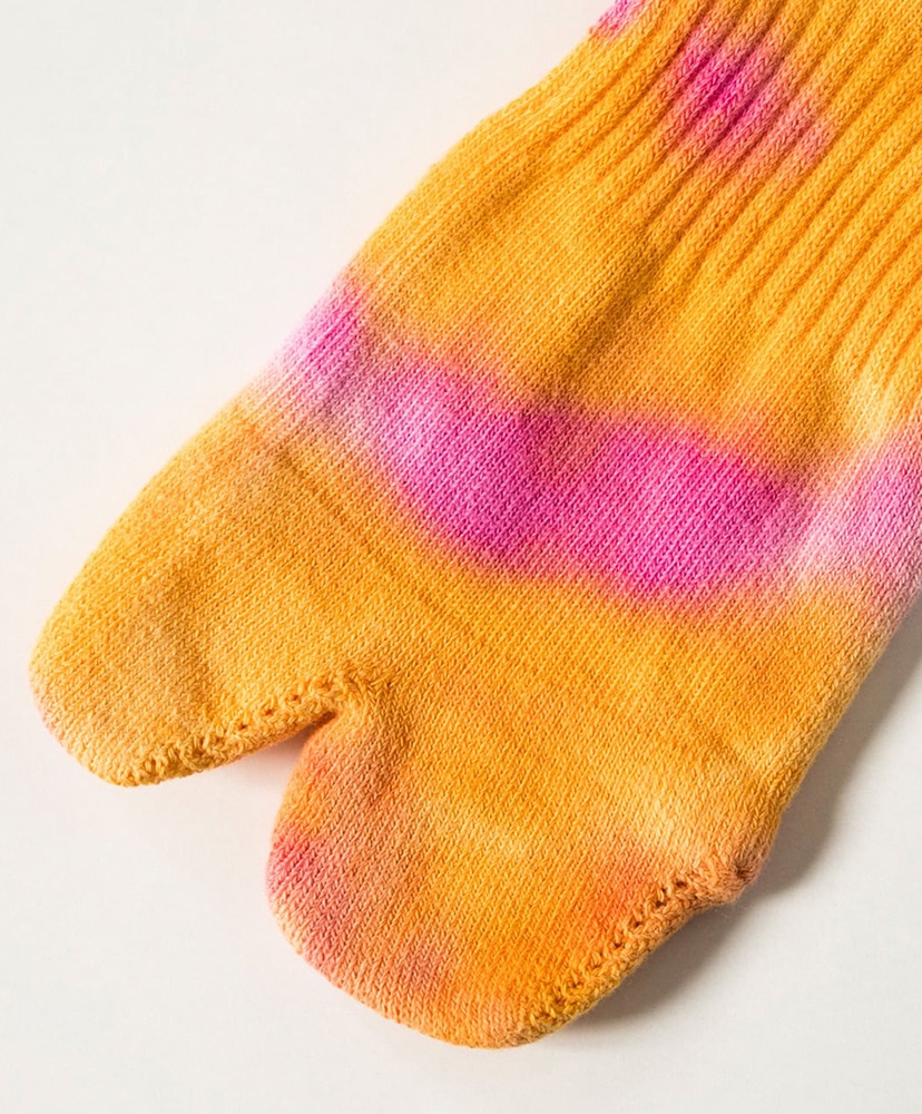 Tie Dye Ankle Socks Orange×Pink/オレンジ×ピンク 23cm-27cm