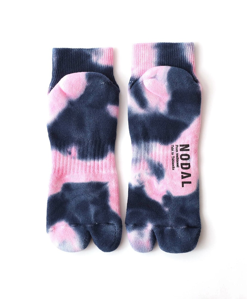 Tie Dye Ankle Socks Pink×Navy/ピンク×ネイビー 23cm-27cm
