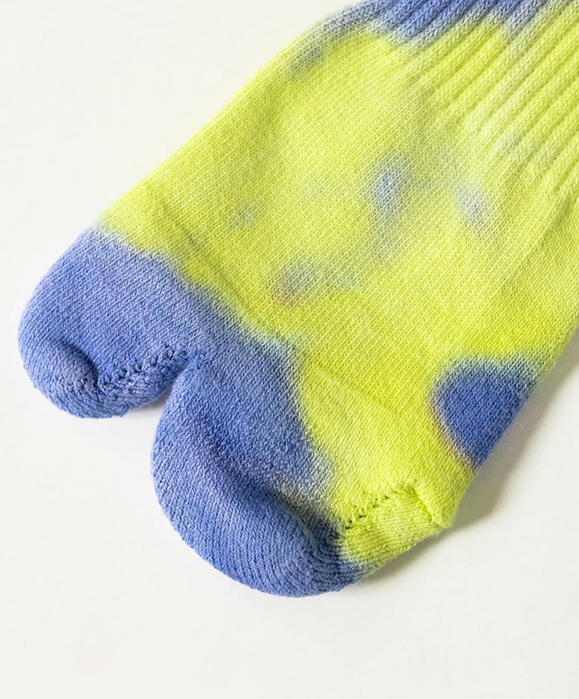 Tie Dye Ankle Socks Purple×Yellow Green/パープル×イエローグリーン 23cm-27cm