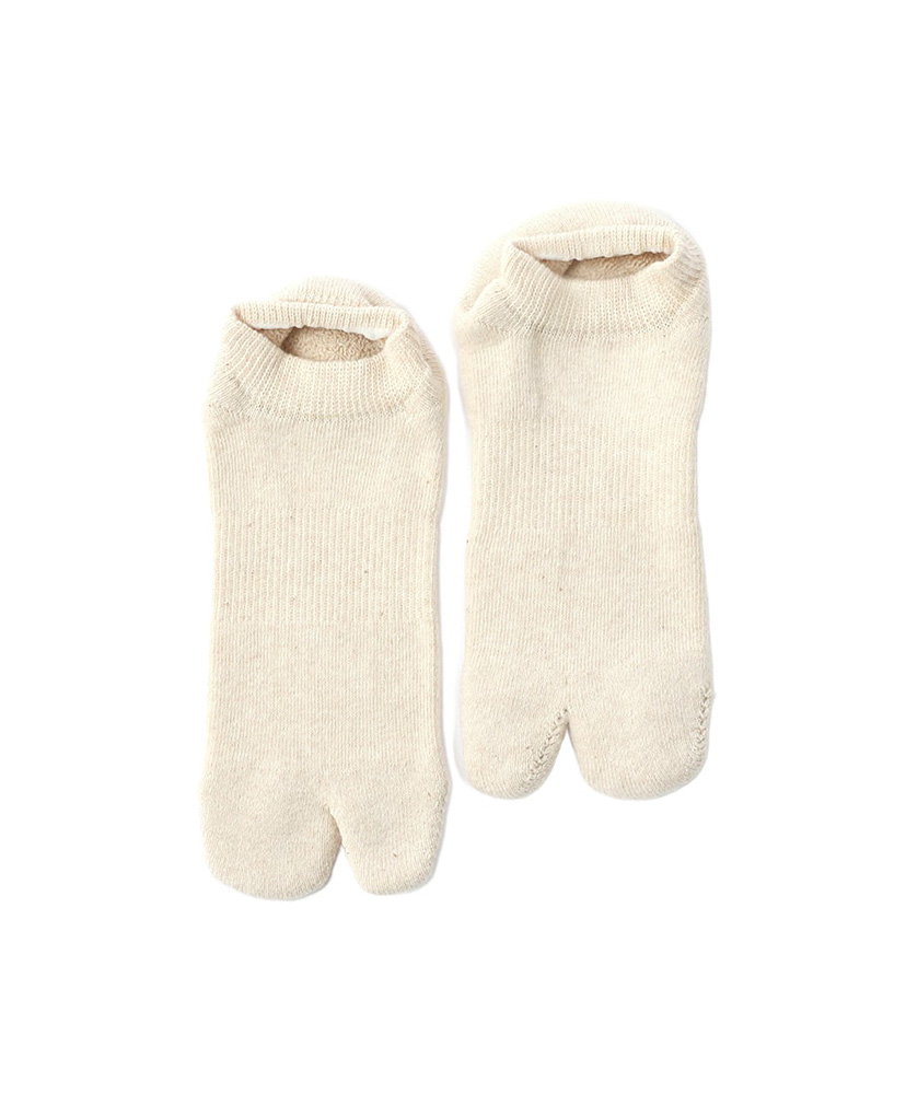 Organic Cotton 3pack Ankle Socks 生成り×Brown×Green/キナリ×ブラウン×グリーン 23cm-27cm