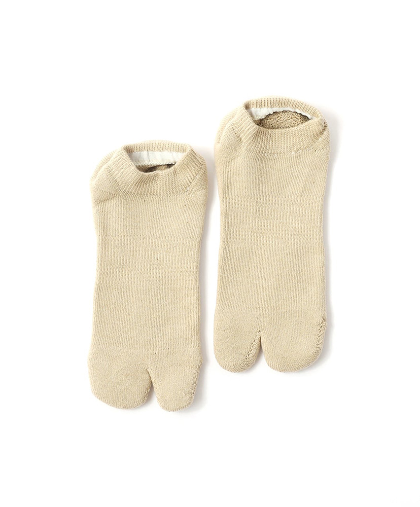 Organic Cotton 3pack Ankle Socks 生成り×Brown×Green/キナリ×ブラウン×グリーン 23cm-27cm