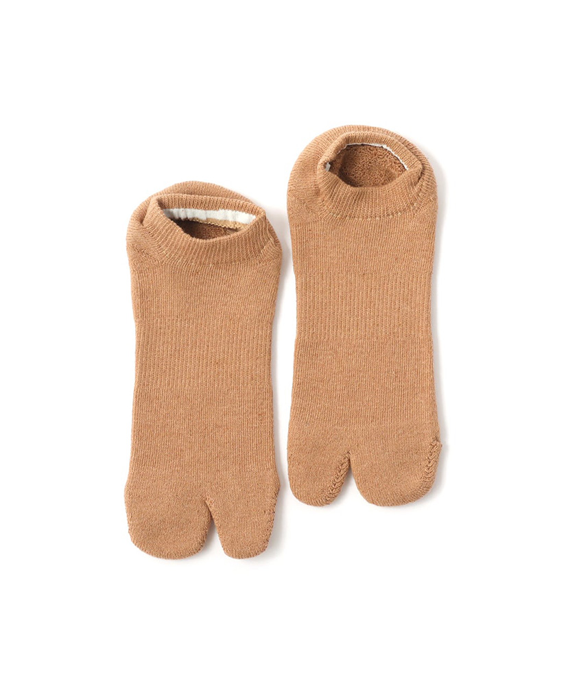 Organic Cotton 3pack Ankle Socks 生成り×Brown×Green/キナリ×ブラウン×グリーン 23cm-27cm