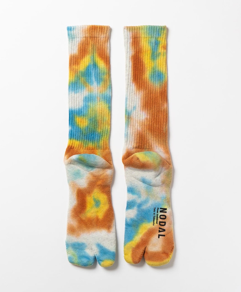 Tie Dye Long Socks Orange/オレンジ 23cm-27cm
