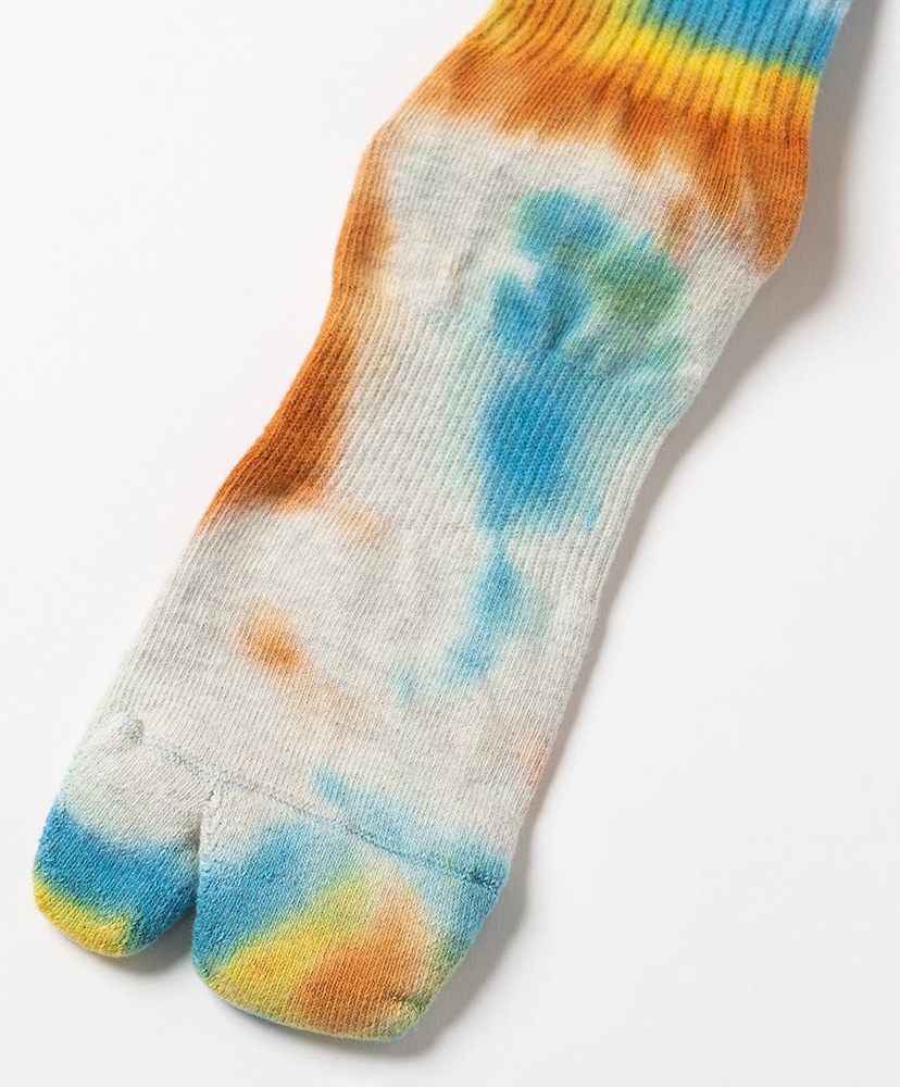Tie Dye Long Socks Orange/オレンジ 23cm-27cm