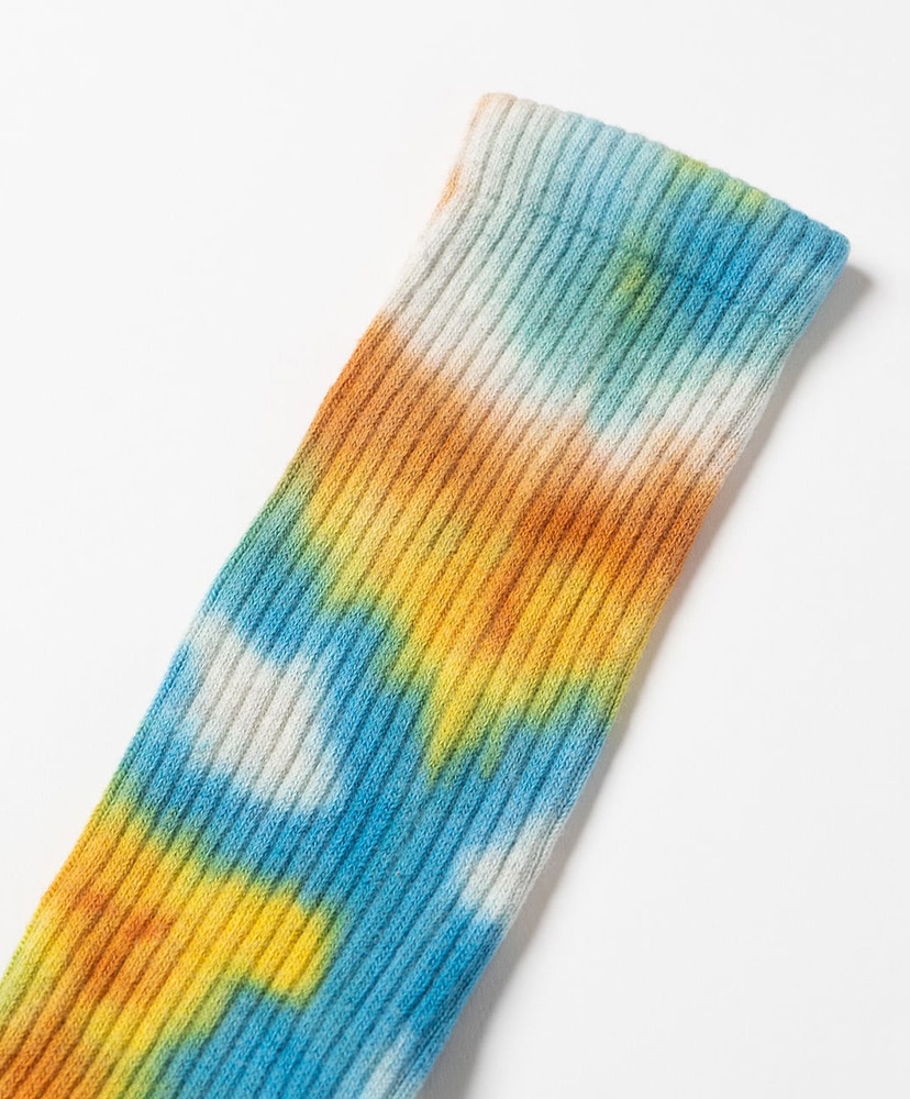 Tie Dye Long Socks Orange/オレンジ 23cm-27cm