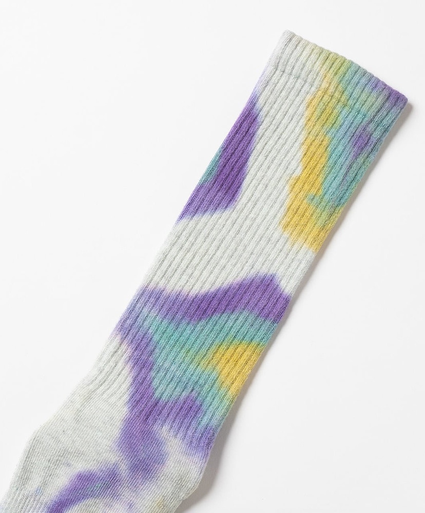 Tie Dye Long Socks Purple/パープル 23cm-27cm