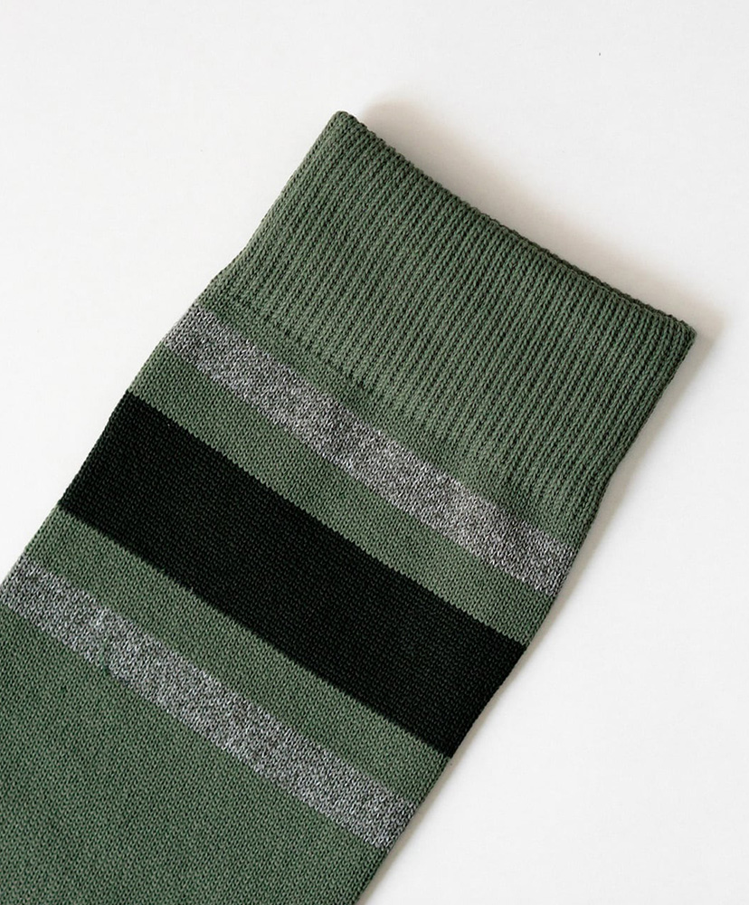 Gym Socks Khaki/カーキ 23cm-27cm