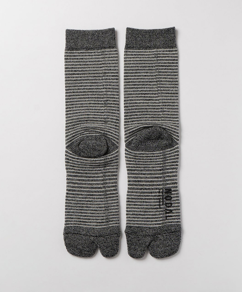 Merino Wool Stripe Socks Heather Charcoal/ヘザーチャコール 23cm-27cm