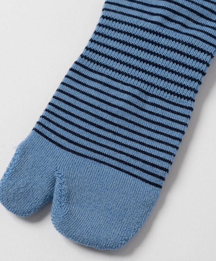 Merino Wool Stripe Socks Light Blue/ライトブルー 23cm-27cm