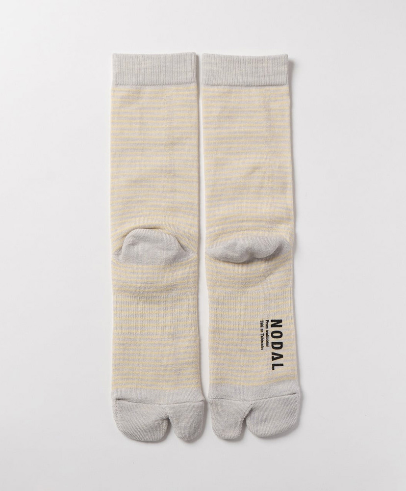 Merino Wool Stripe Socks Light Gray/ライトグレー 23cm-27cm