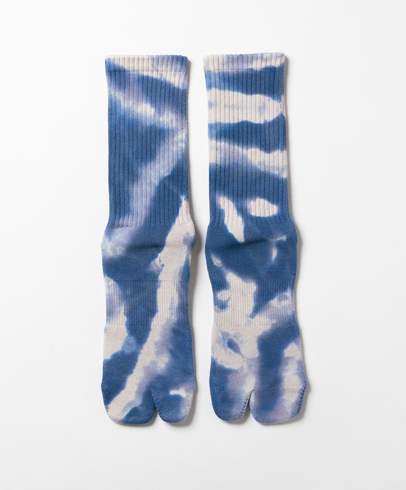 Tie Dye Logo Socks Blue/ブルー 23cm-27cm