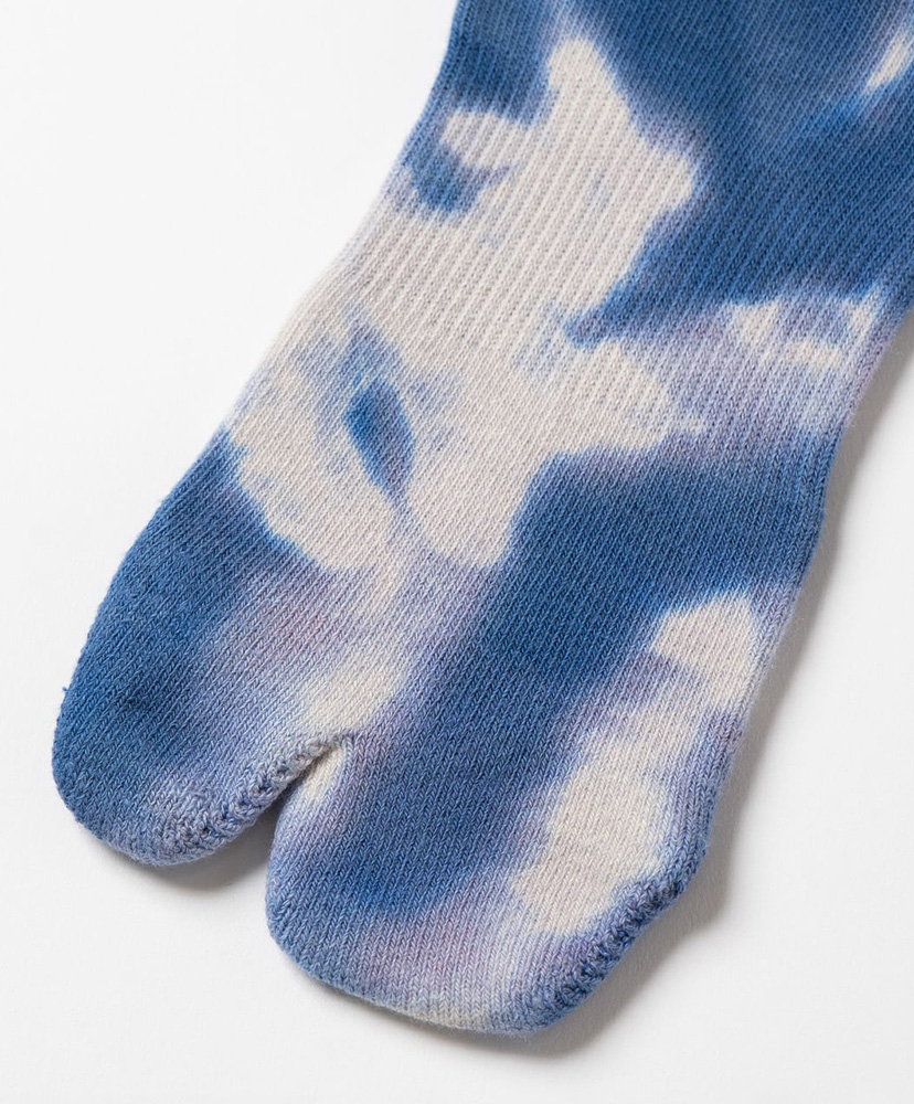 Tie Dye Logo Socks Blue/ブルー 23cm-27cm