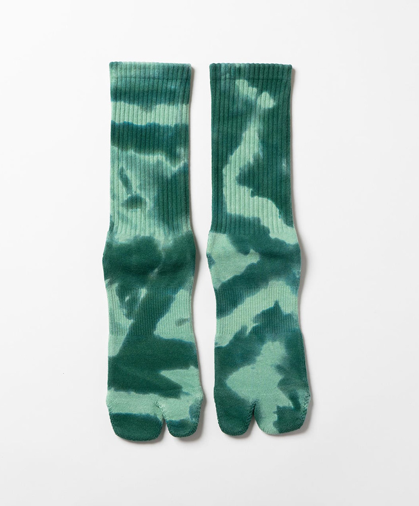 Tie Dye Logo Socks Green/グリーン 23cm-27cm