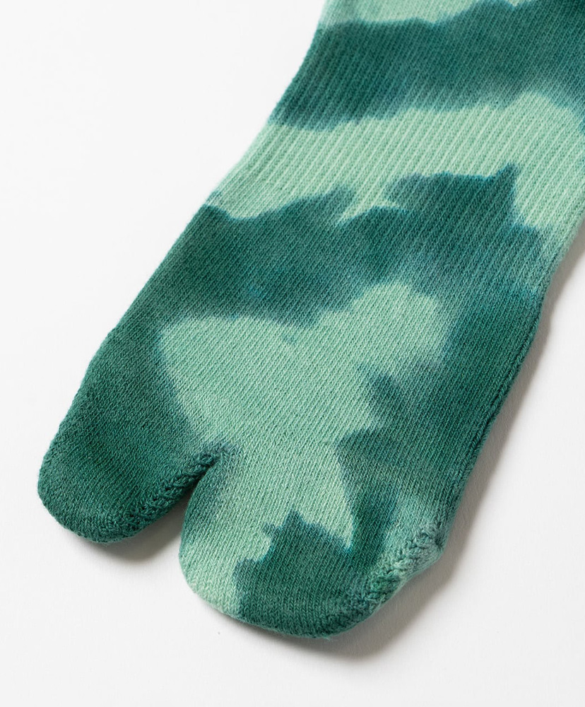 Tie Dye Logo Socks Green/グリーン 23cm-27cm