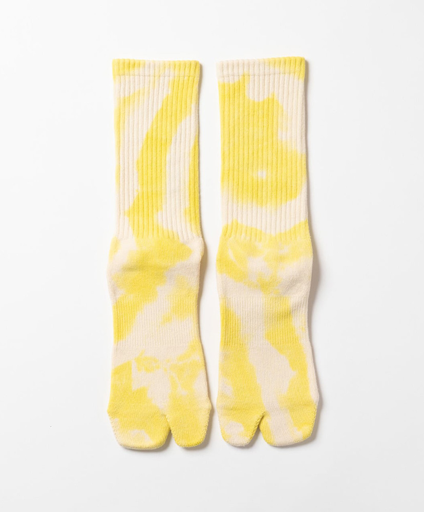 Tie Dye Logo Socks Yellow/イエロー 23cm-27cm