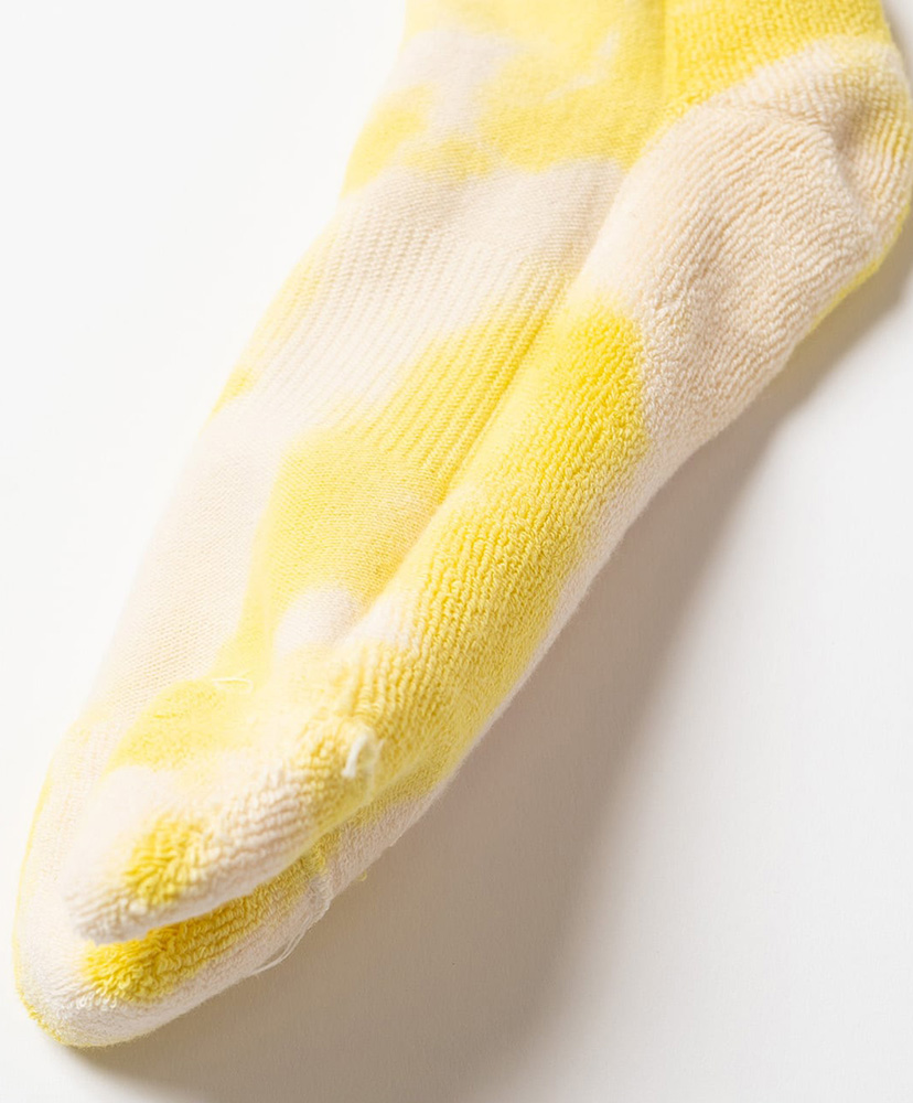 Tie Dye Logo Socks Yellow/イエロー 23cm-27cm
