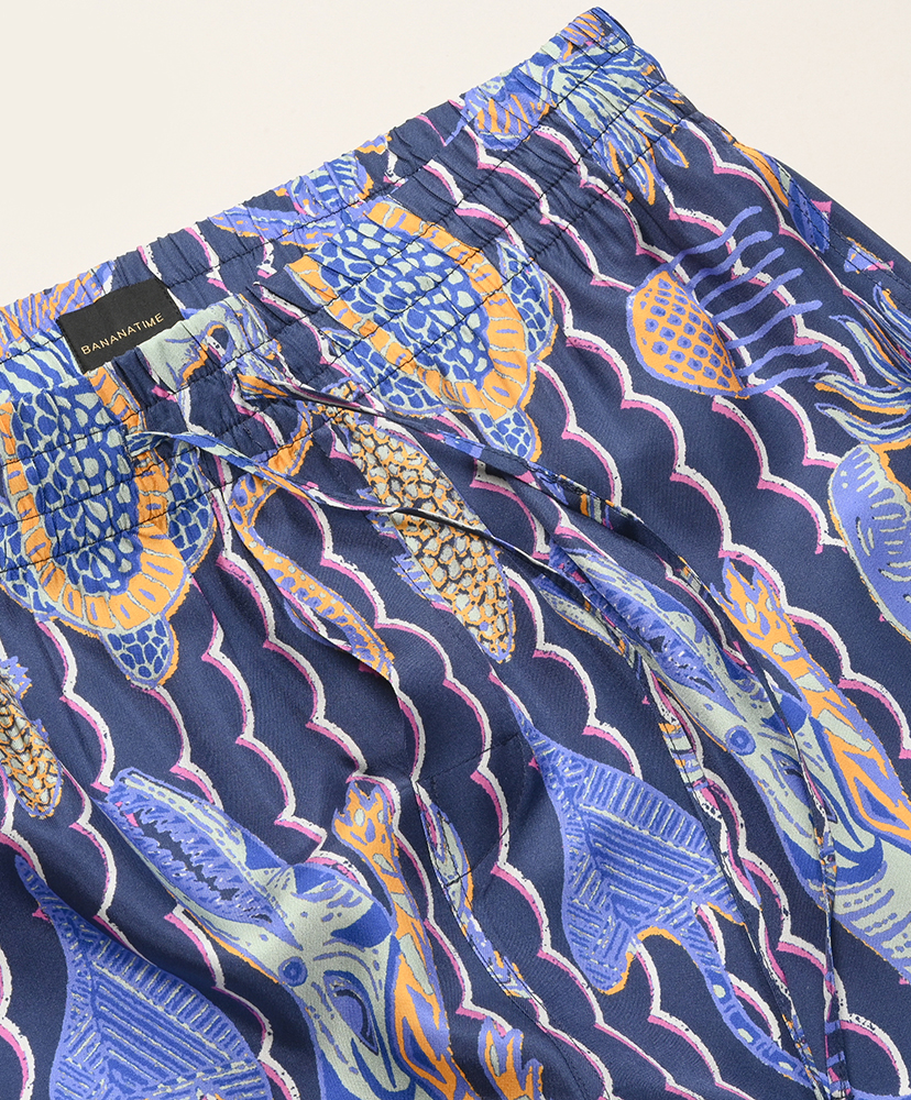Relaxed 3 Short - Underwater Friends Navy Pink/ネイビーピンク M(MEN)