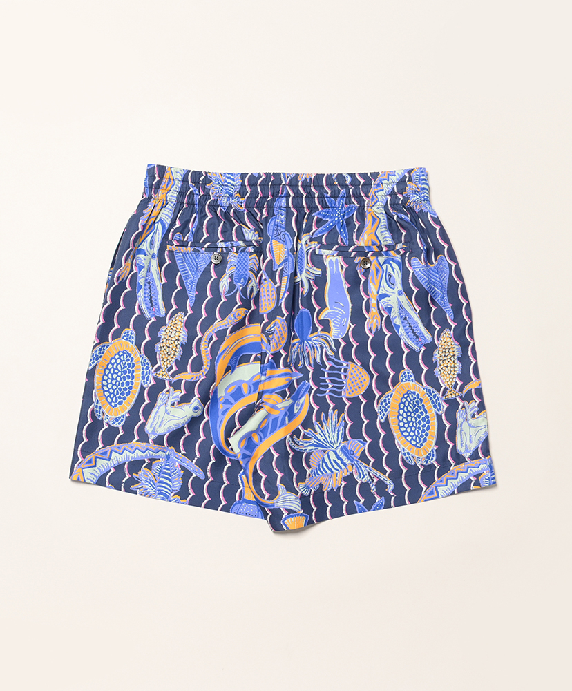 Relaxed 3 Short - Underwater Friends Navy Pink/ネイビーピンク M(MEN)